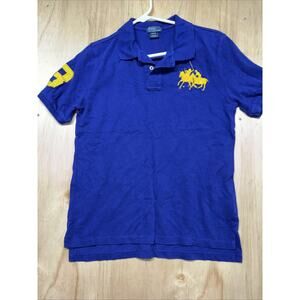 Polo Ralph Lauren Boys Dark Purple Polo Double Big Pony L(14-16)